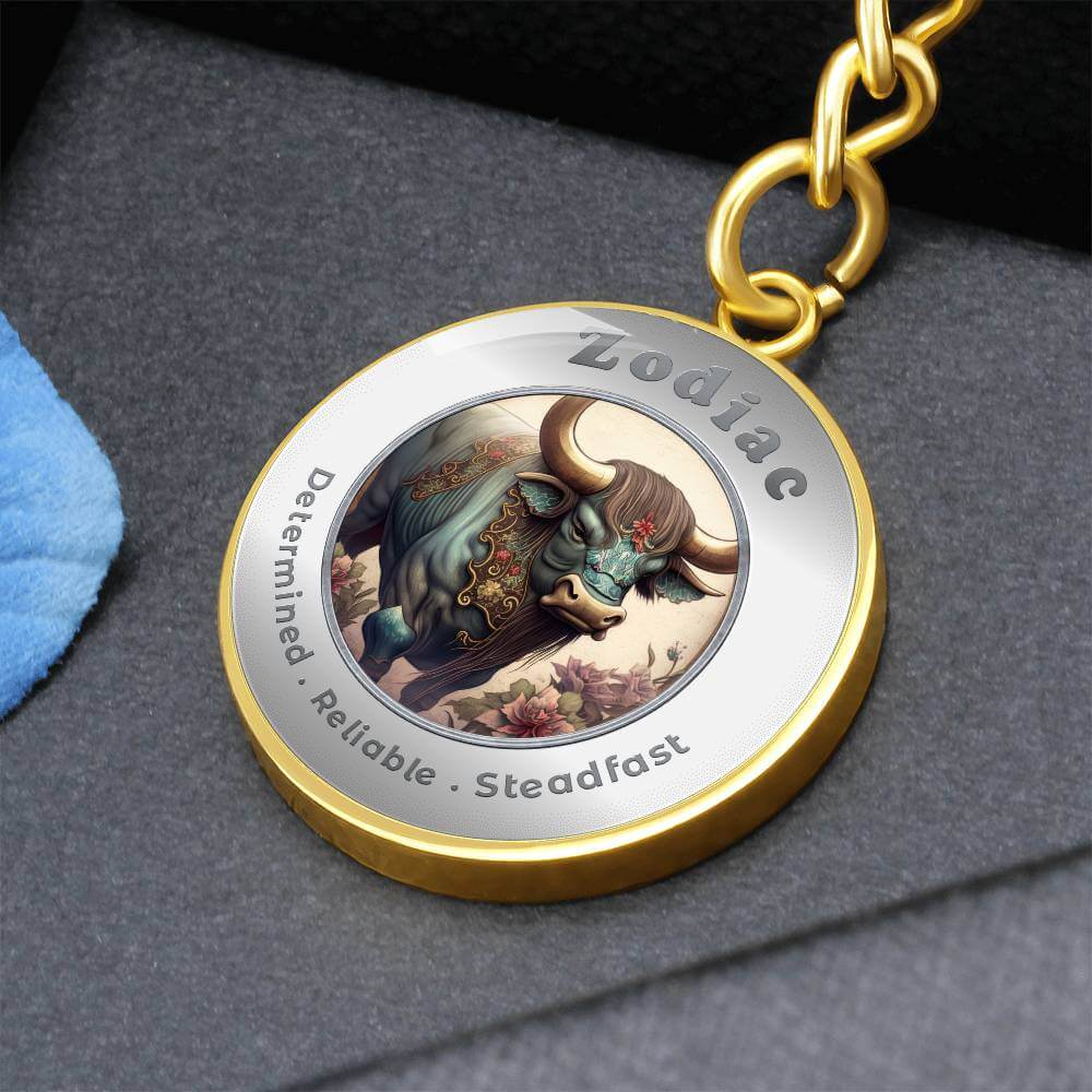Ox - Chinese Zodiac - Affirmation Keychain - More Than CharmsMore Than Charms