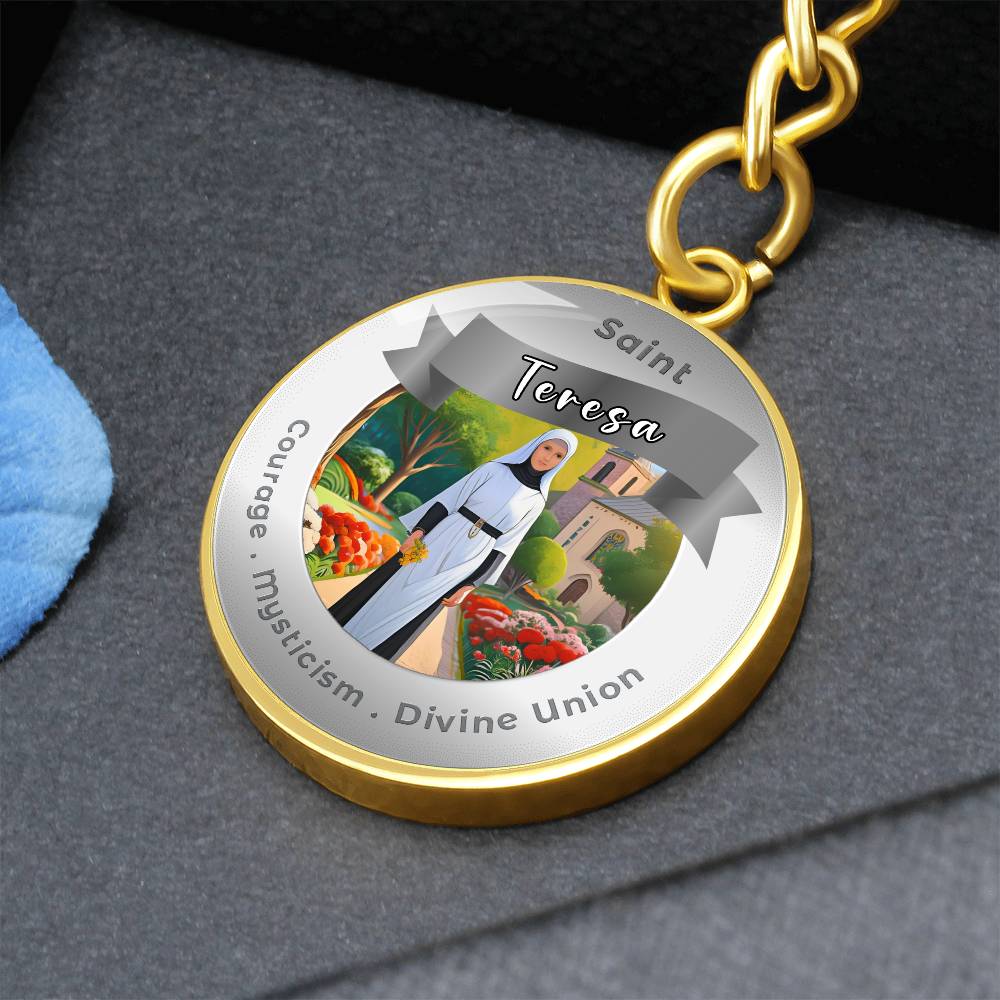 Saint Teresa - Affirmation Keychain - More Than CharmsMore Than Charms