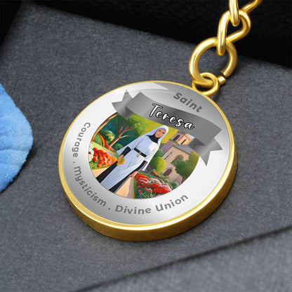 Saint Teresa - Affirmation Keychain - More Than CharmsMore Than Charms
