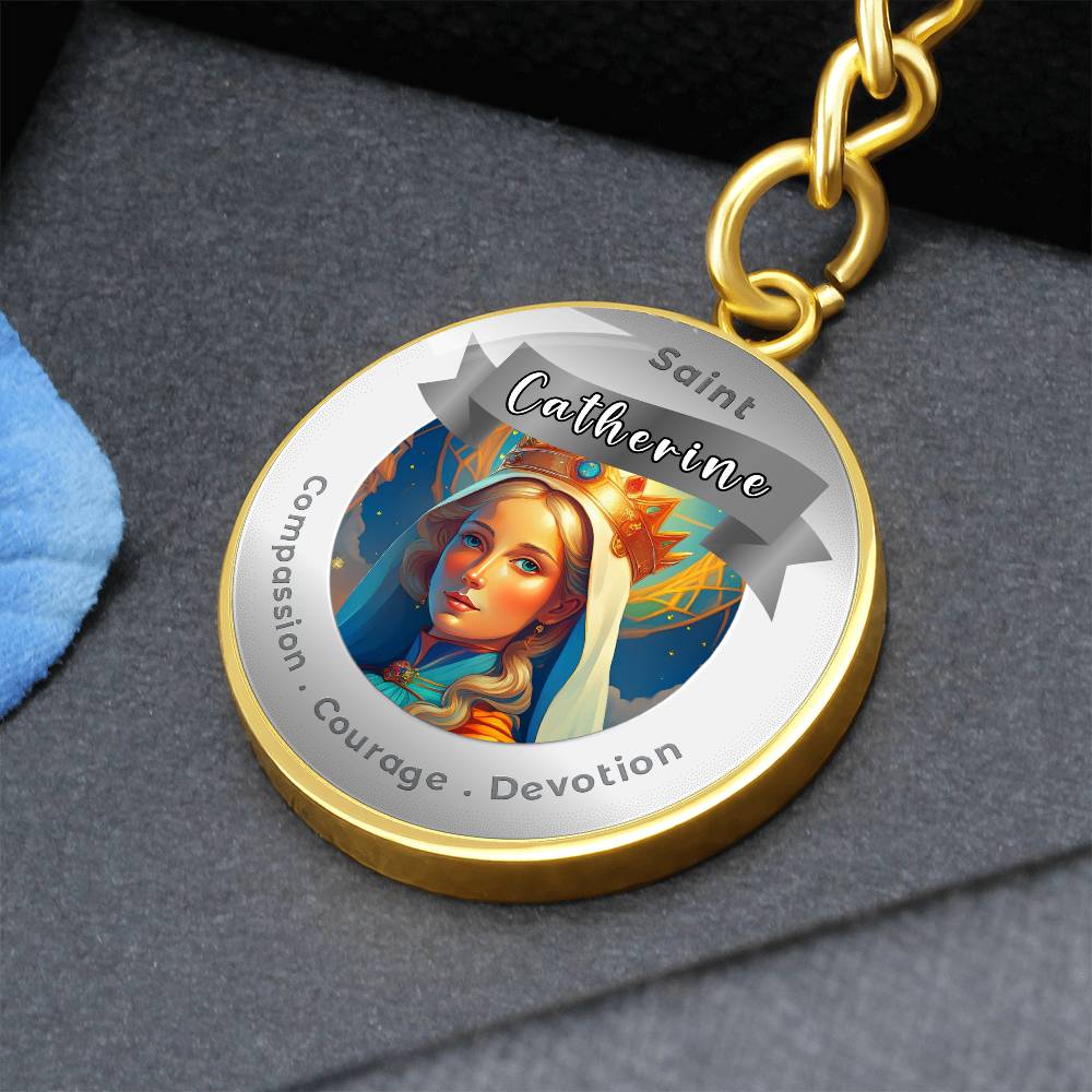 Saint Catherine - Affirmation Keychain - More Than CharmsMore Than Charms