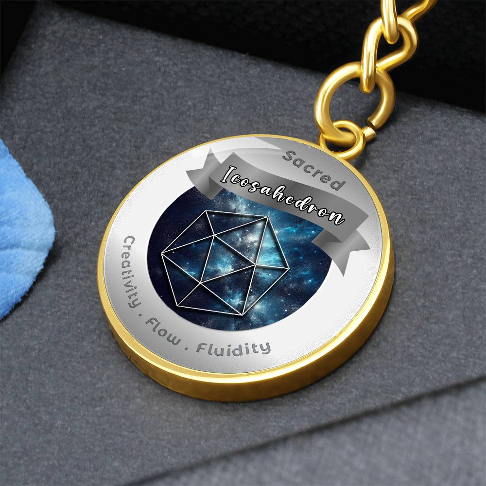 Icosahedron - Affirmation Keychain - More Than CharmsMore Than Charms