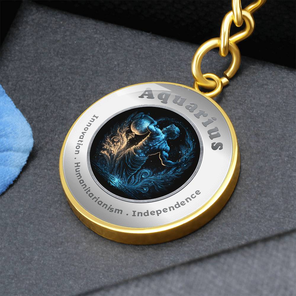 Aquarius - Affirmation Keychain - More Than CharmsMore Than Charms