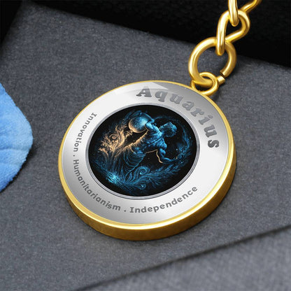 Aquarius - Affirmation Keychain - More Than CharmsMore Than Charms