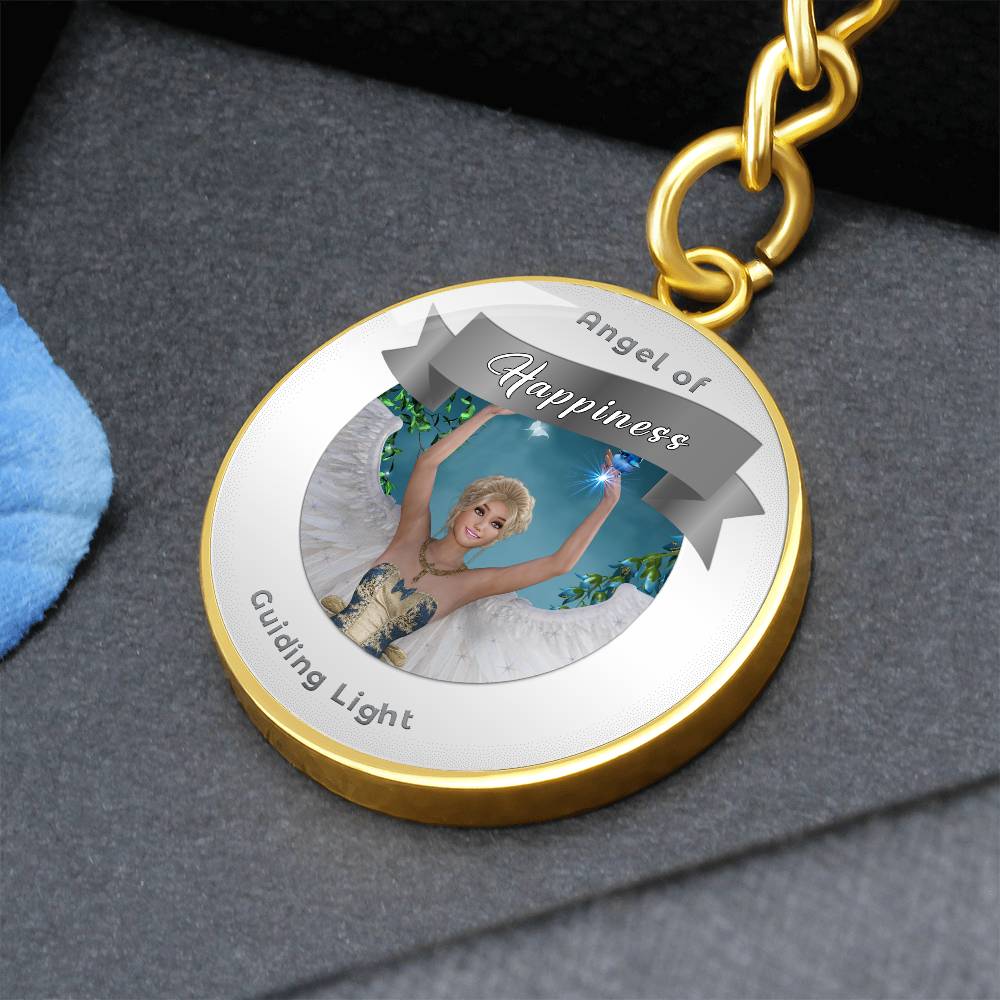 Happiness - Guardian Angel Affirmation Keychain - More Than CharmsMore Than Charms