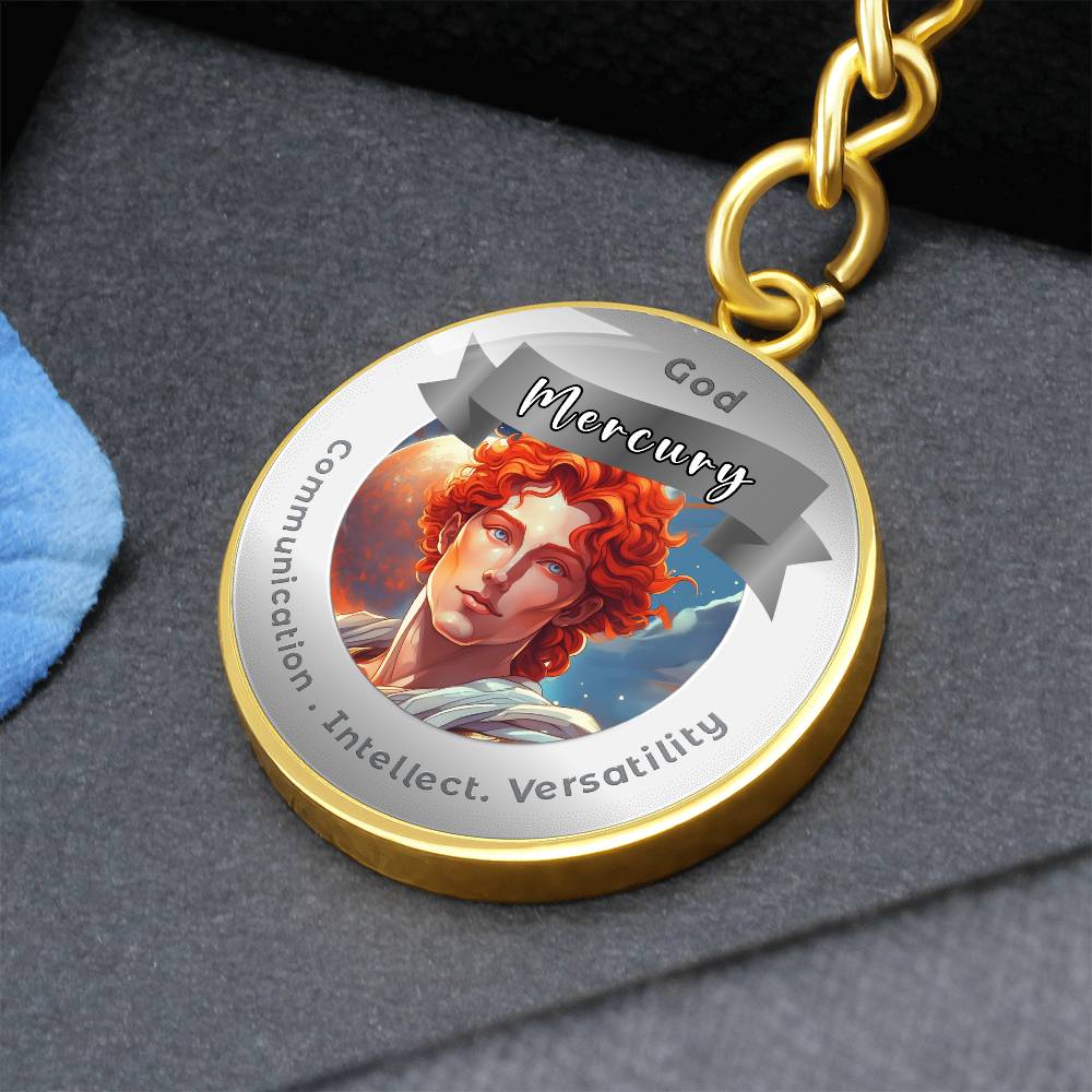 Mercury- Affirmation Keychain For Communication Intellect Versatility - More Than CharmsMore Than Charms