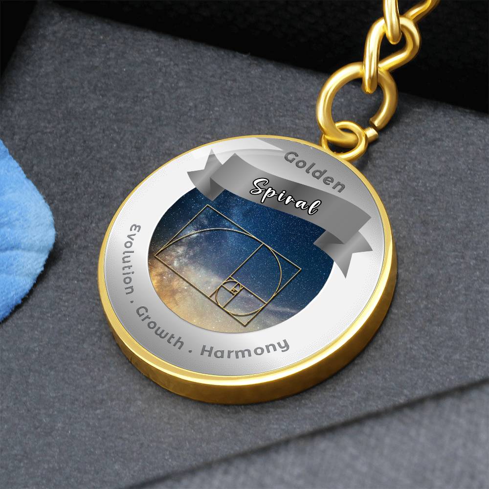 Golden Spiral - Affirmation Keychain - More Than CharmsMore Than Charms
