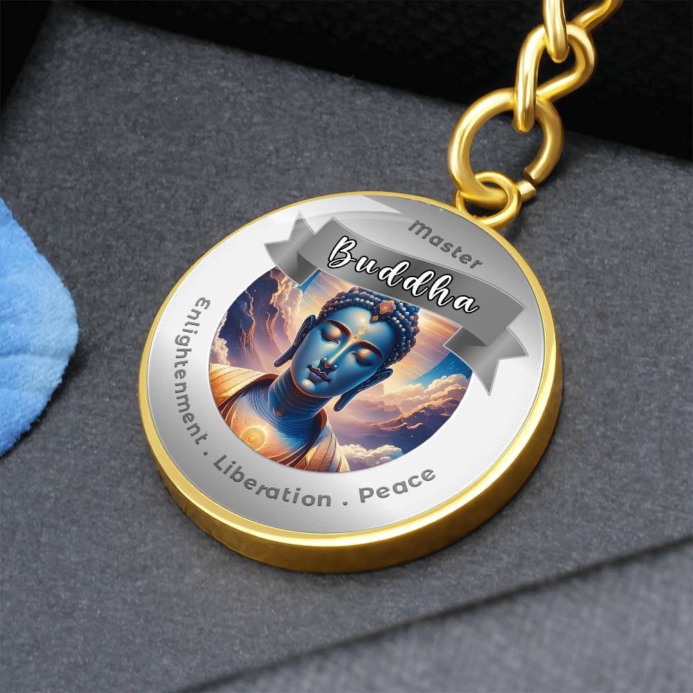 Buddha - Affirmation Keychain For Enlightenment, Liberation & Peace - More Than CharmsMore Than Charms