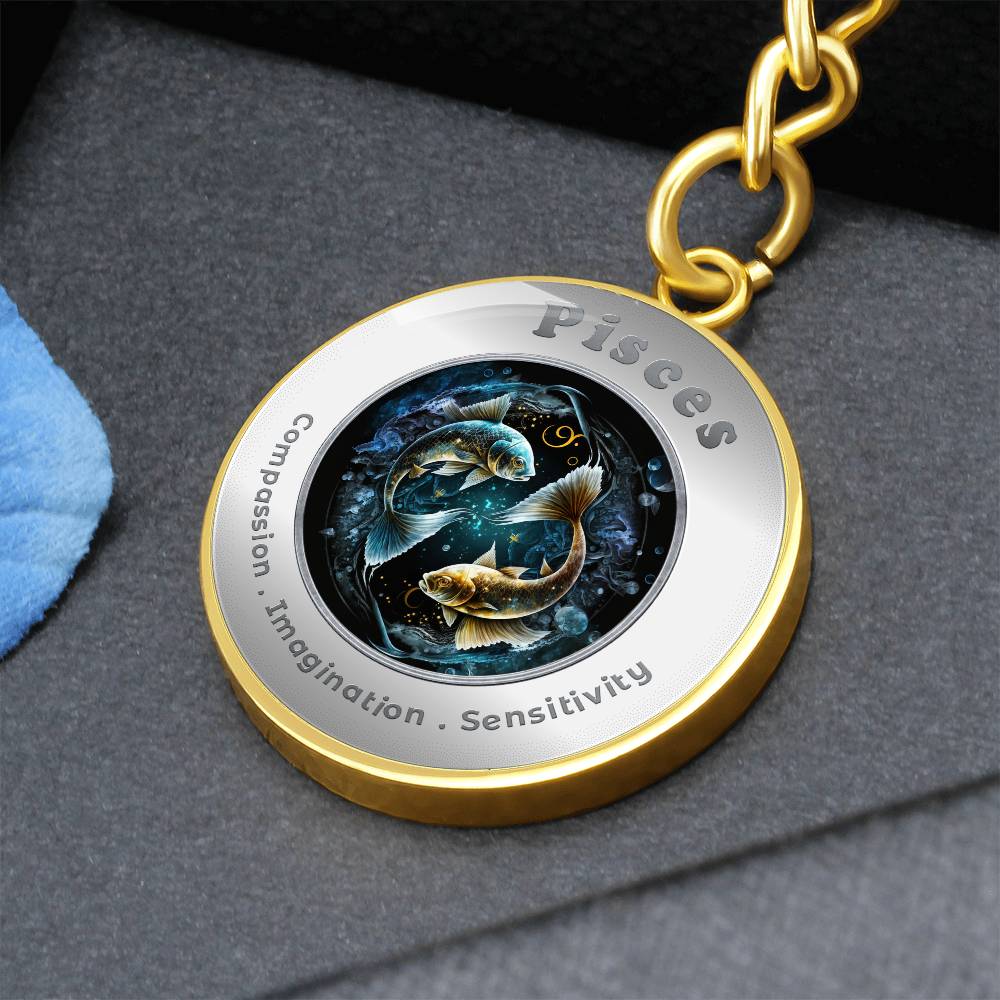 Pisces - Affirmation Keychain - More Than CharmsMore Than Charms