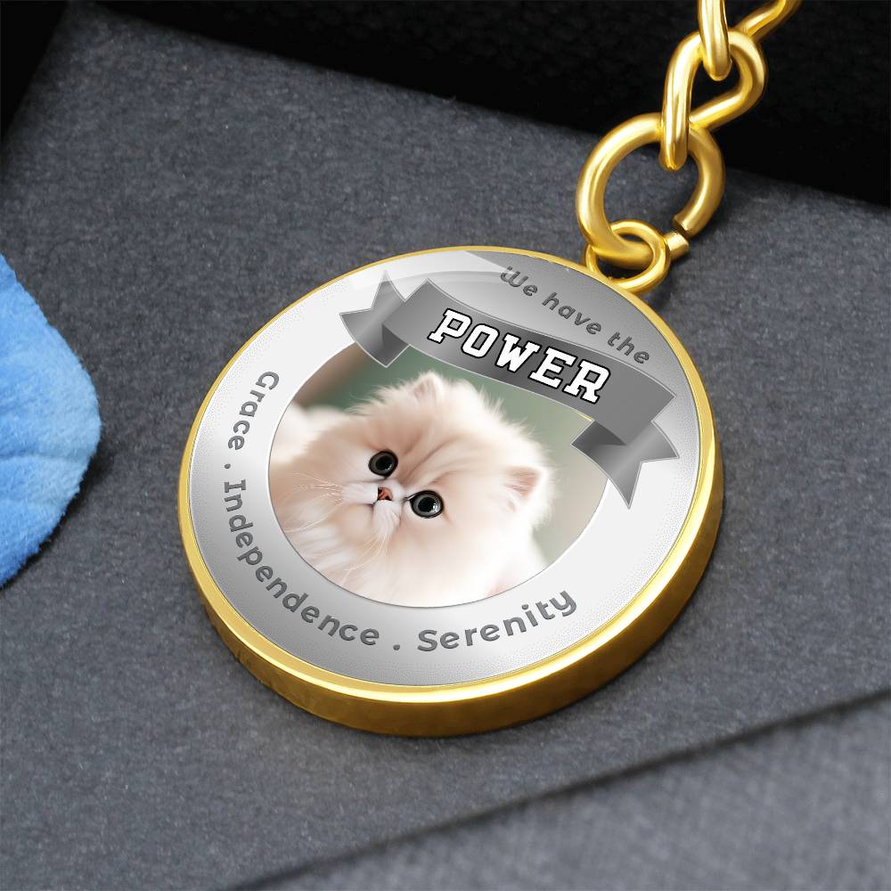 Persian - Cat Power Animal Affirmation Keychain - More Than CharmsMore Than Charms