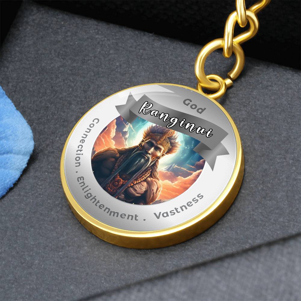 Ranginui- Affirmation Keychain For Connection Enlightenment Vastiness- More Than CharmsMore Than Charms