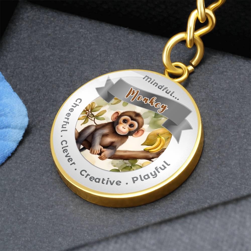 Monkey - Power Animal Affirmation Keychain - More Than CharmsMore Than Charms