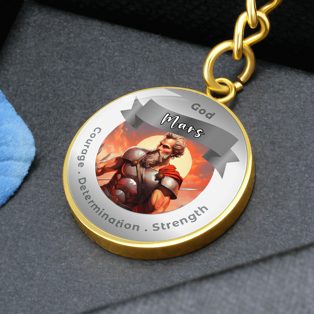 Mars- Affirmation Keychain For Courage Determination Strength - More Than CharmsMore Than Charms