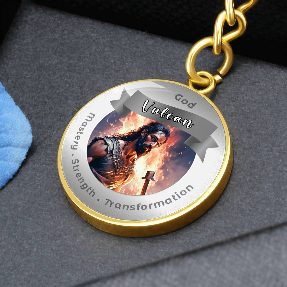 Vulcan - Affirmation Keychain For Mastery Strength Transformation- More Than CharmsMore Than Charms