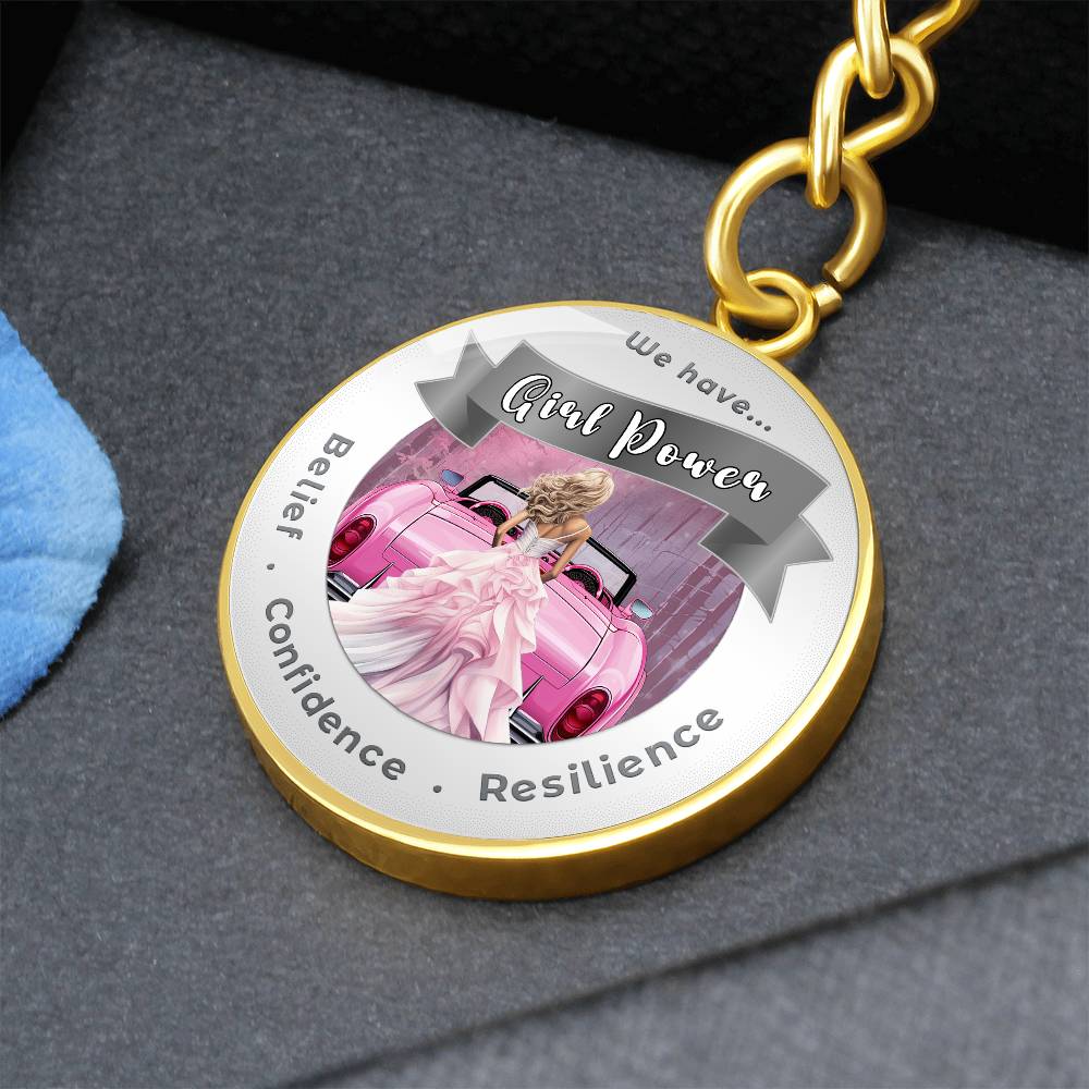 Pink Girl Power - Affirmation Keychain - More Than CharmsMore Than Charms