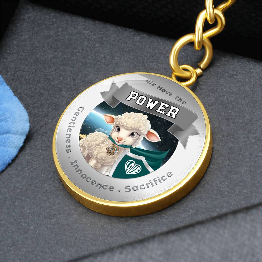 Lamb - Super Hero - Power Animal Affirmation Keychain - More Than CharmsMore Than Charms