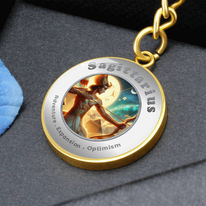 Sagittarius - Affirmation Keychain - More Than CharmsMore Than Charms