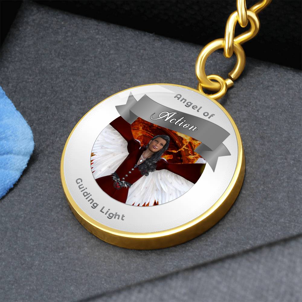 Action - Guardian Angel Affirmation Keychain - More Than CharmsMore Than Charms