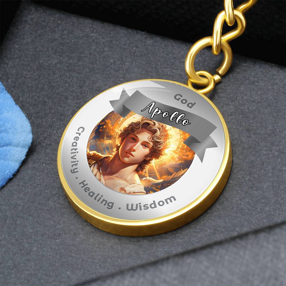 Apollo - Affirmation Keychain For. Creativity Healing Wisdom - More Than CharmsMore Than Charms