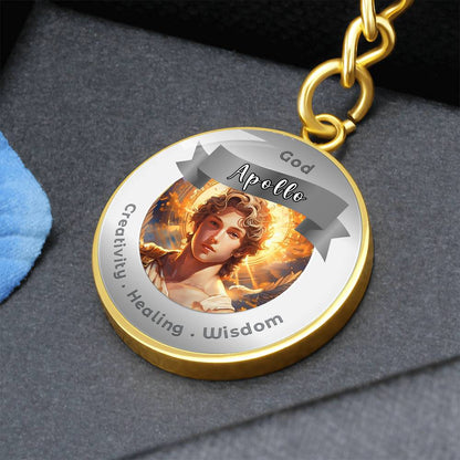 Apollo - Affirmation Keychain For. Creativity Healing Wisdom - More Than CharmsMore Than Charms