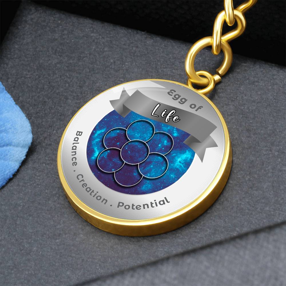 Egg of Life - Affirmation Keychain - More Than CharmsMore Than Charms