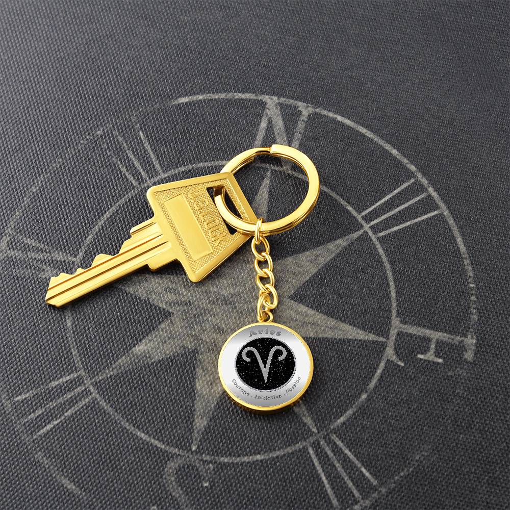 Aries - Affirmation Keychain - More Than CharmsMore Than Charms