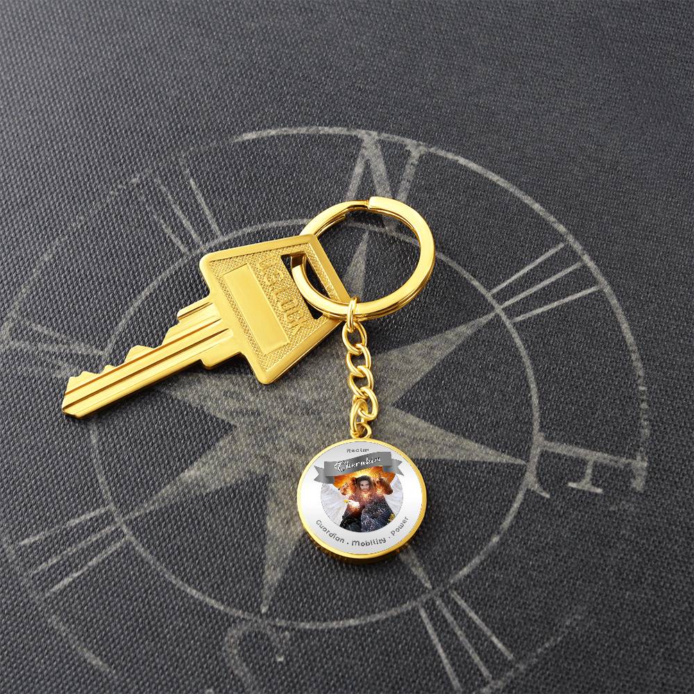 Cheribum- Angelic Realms Affirmation Keychain For Mobility, Power & Guardian - More Than CharmsMore Than Charms