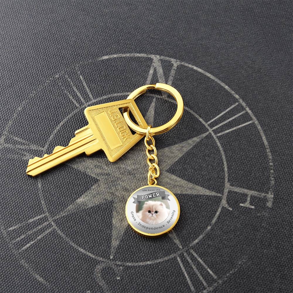 Persian - Cat Power Animal Affirmation Keychain - More Than CharmsMore Than Charms