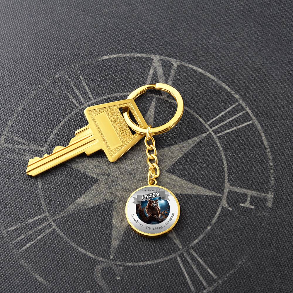 Owl Power Animal Affirmation Keychain - More Than CharmsMore Than Charms