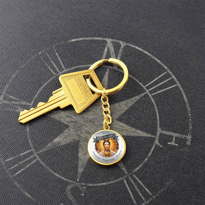 Maitreya - Affirmation Keychain For Enlightenment, Liberation & Peace - More Than CharmsMore Than Charms