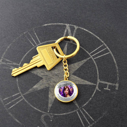 Lady Portia - Affirmation Keychain For Balance, Justice & Wisdom - More Than CharmsMore Than Charms
