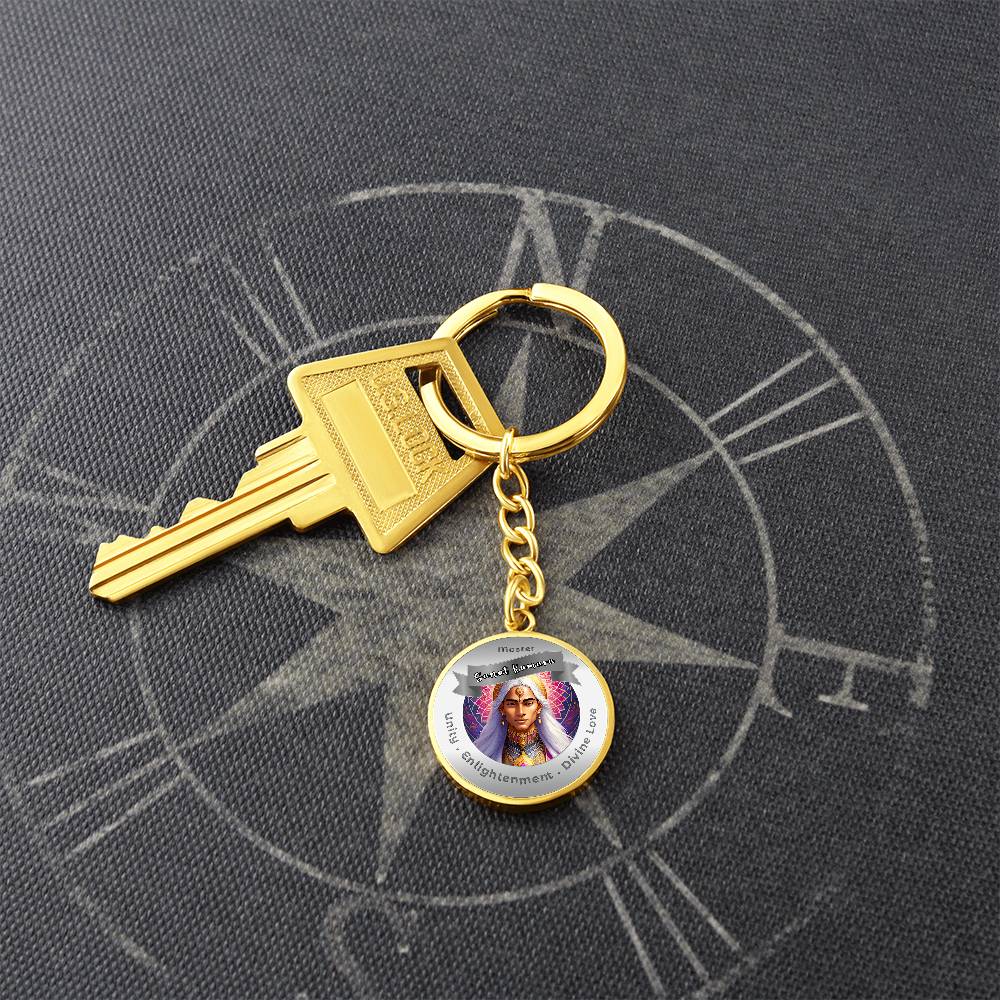 Sanat Kumara - Affirmation Keychain For Unity, Enlightenment & Divine Love - More Than CharmsMore Than Charms