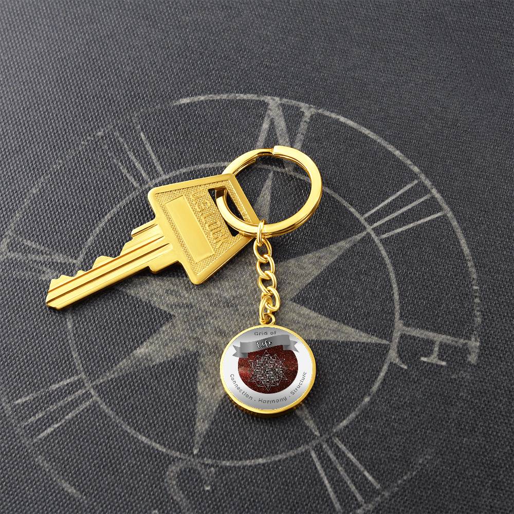 Grid of Life - Affirmation Keychain - More Than CharmsMore Than Charms