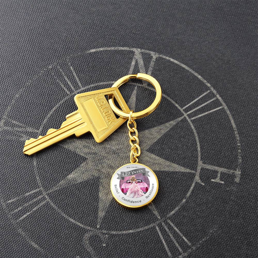 Pink Girl Power - Affirmation Keychain - More Than CharmsMore Than Charms