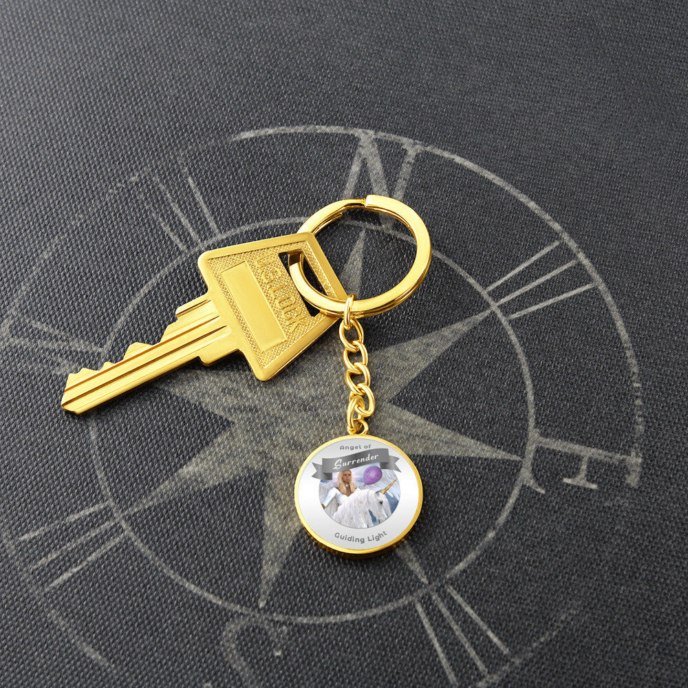 Surrender - Guardian Angel Affirmation Keychain - More Than CharmsMore Than Charms