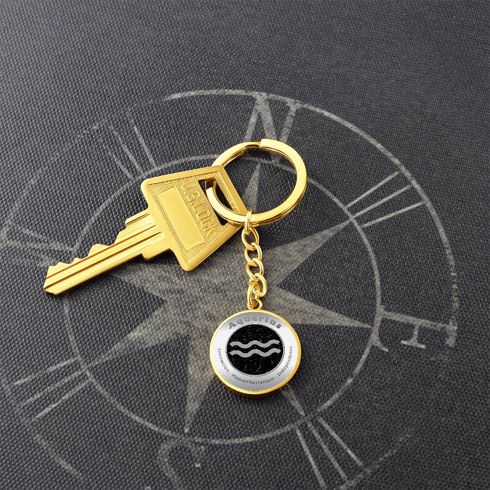 Aquarius - Affirmation Keychain - More Than CharmsMore Than Charms