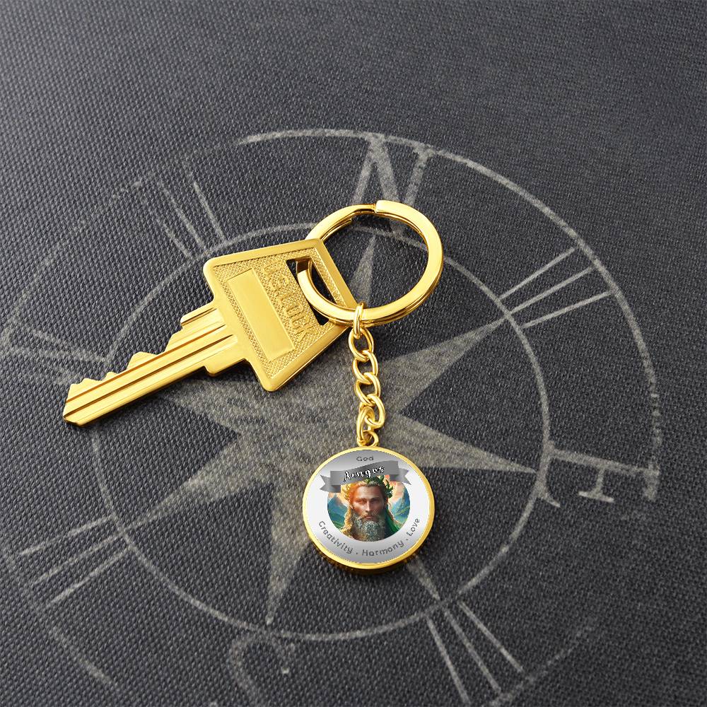 God Aengus - Affirmation Keychain For Creativity Harmony Love - More Than CharmsMore Than Charms