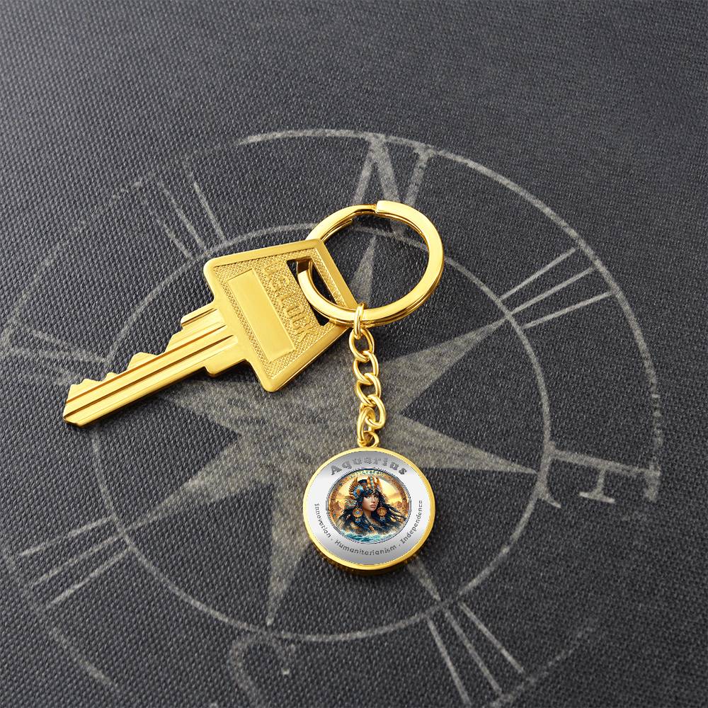 Aquarius - Affirmation Keychain - More Than CharmsMore Than Charms