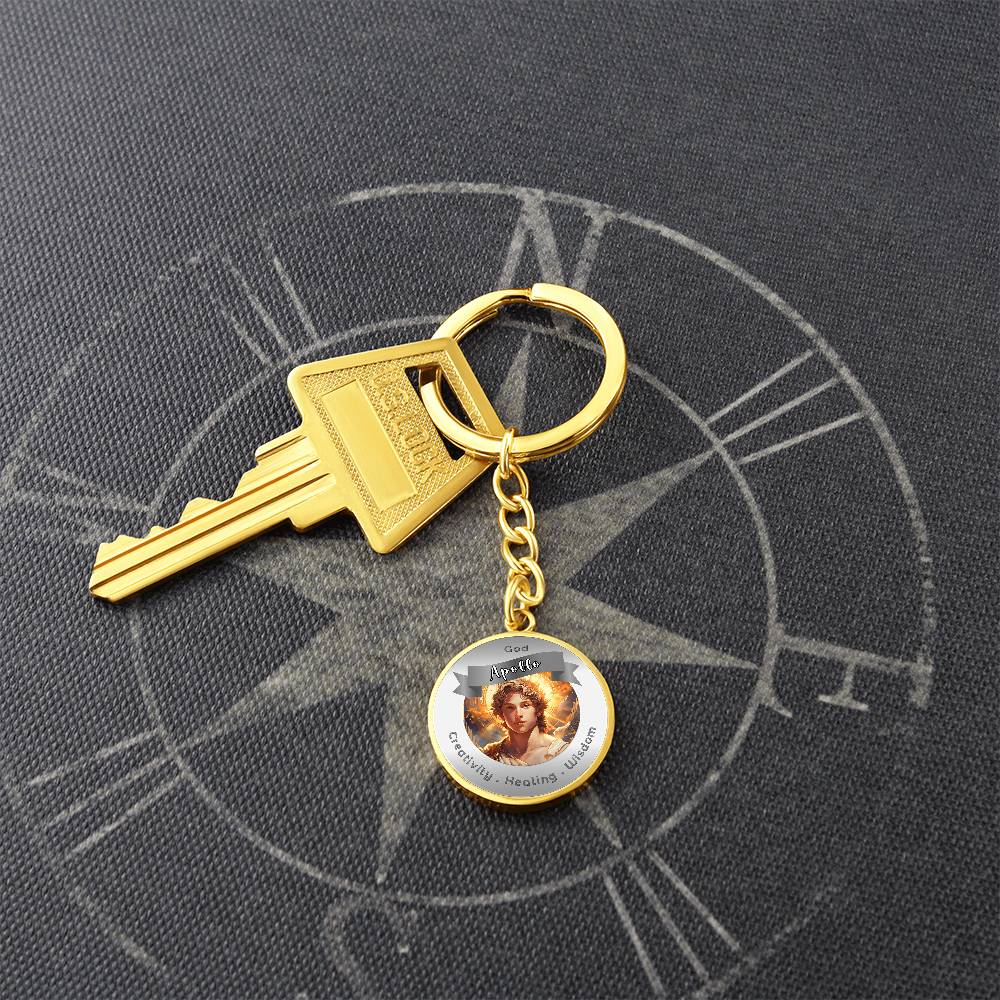 Apollo - Affirmation Keychain For. Creativity Healing Wisdom - More Than CharmsMore Than Charms