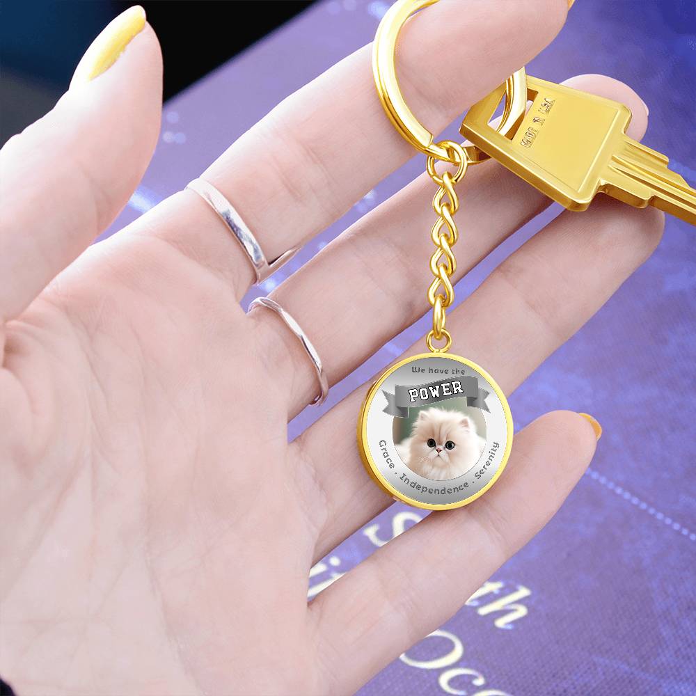 Persian - Cat Power Animal Affirmation Keychain - More Than CharmsMore Than Charms