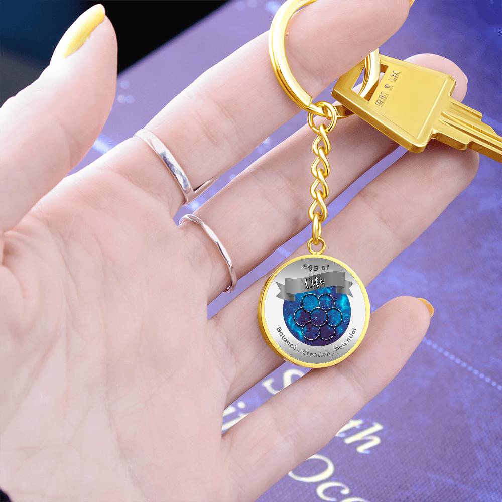 Egg of Life - Affirmation Keychain - More Than CharmsMore Than Charms