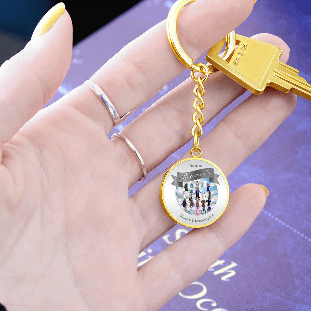 Archangels - Angelic Realm Affirmation Keychain For Divine Messengers - More Than CharmsMore Than Charms