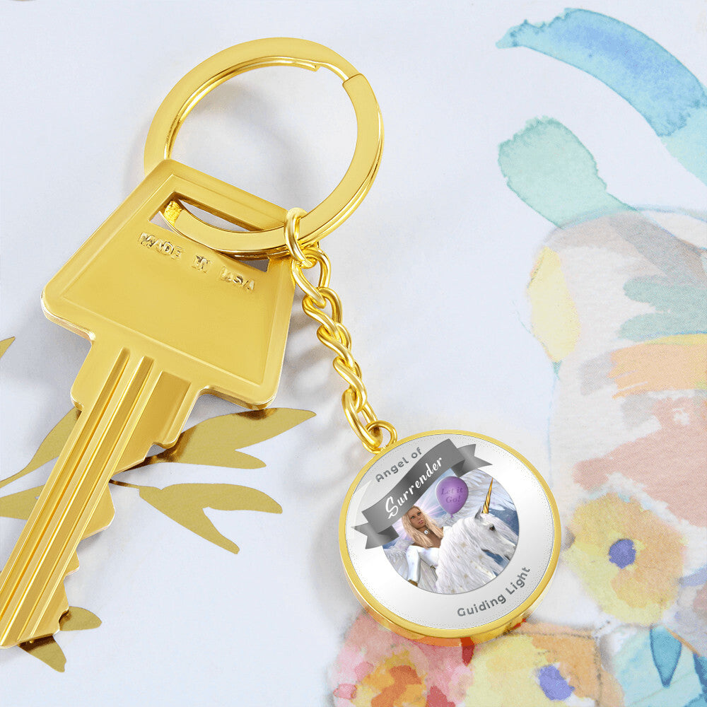 Surrender - Guardian Angel Affirmation Keychain - More Than CharmsMore Than Charms