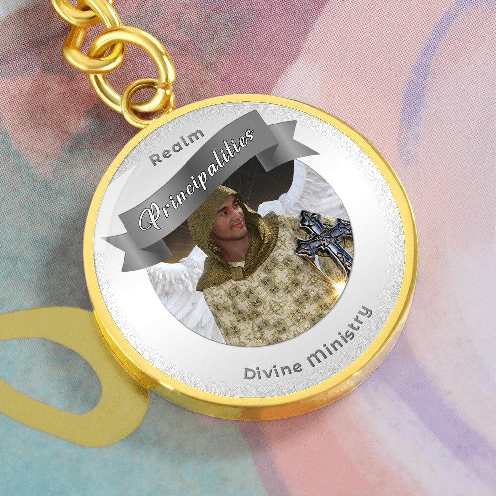 Principalities - Angelic Realm Affirmation Keychain For Divine Ministry - More Than CharmsMore Than Charms