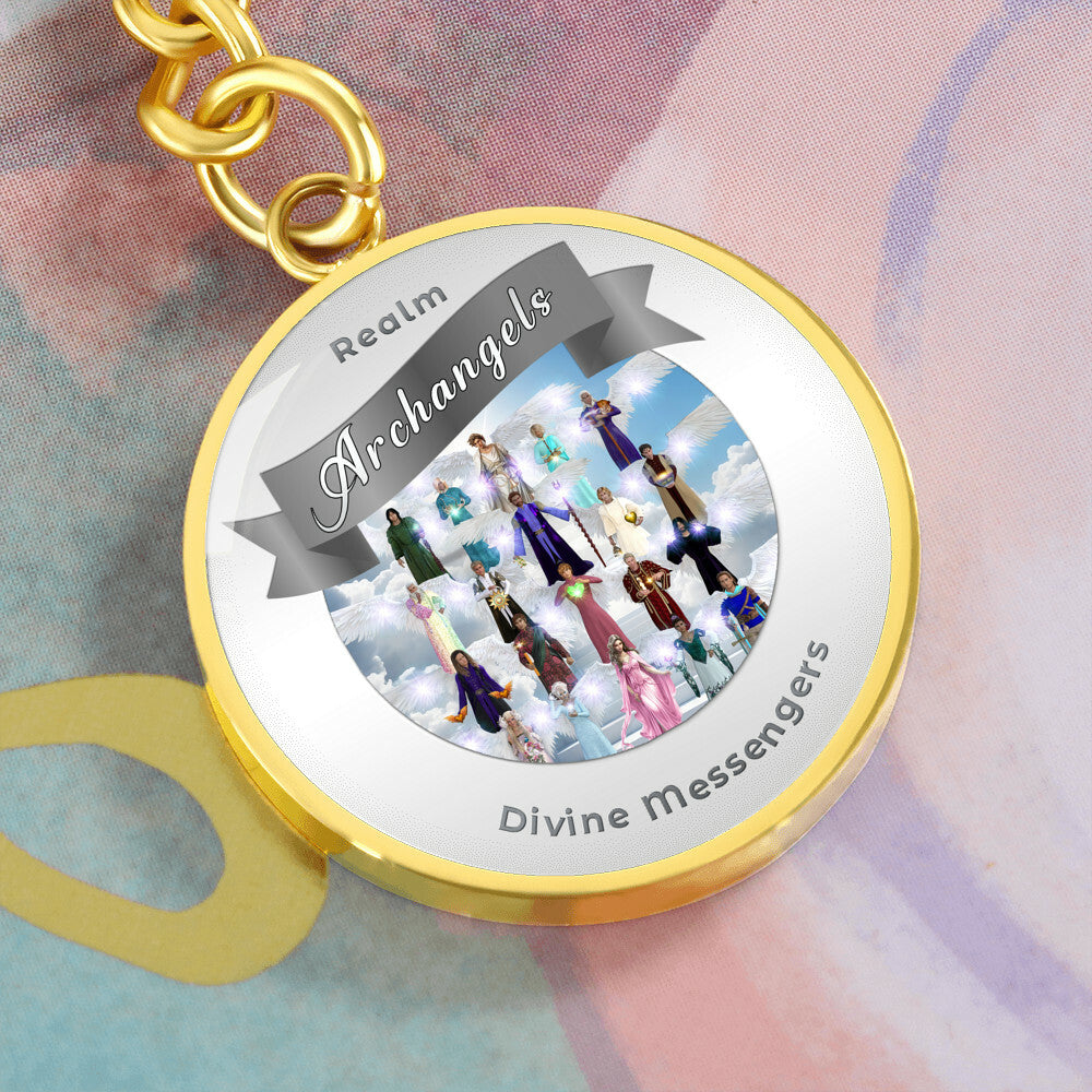 Archangels - Angelic Realm Affirmation Keychain For Divine Messengers - More Than CharmsMore Than Charms