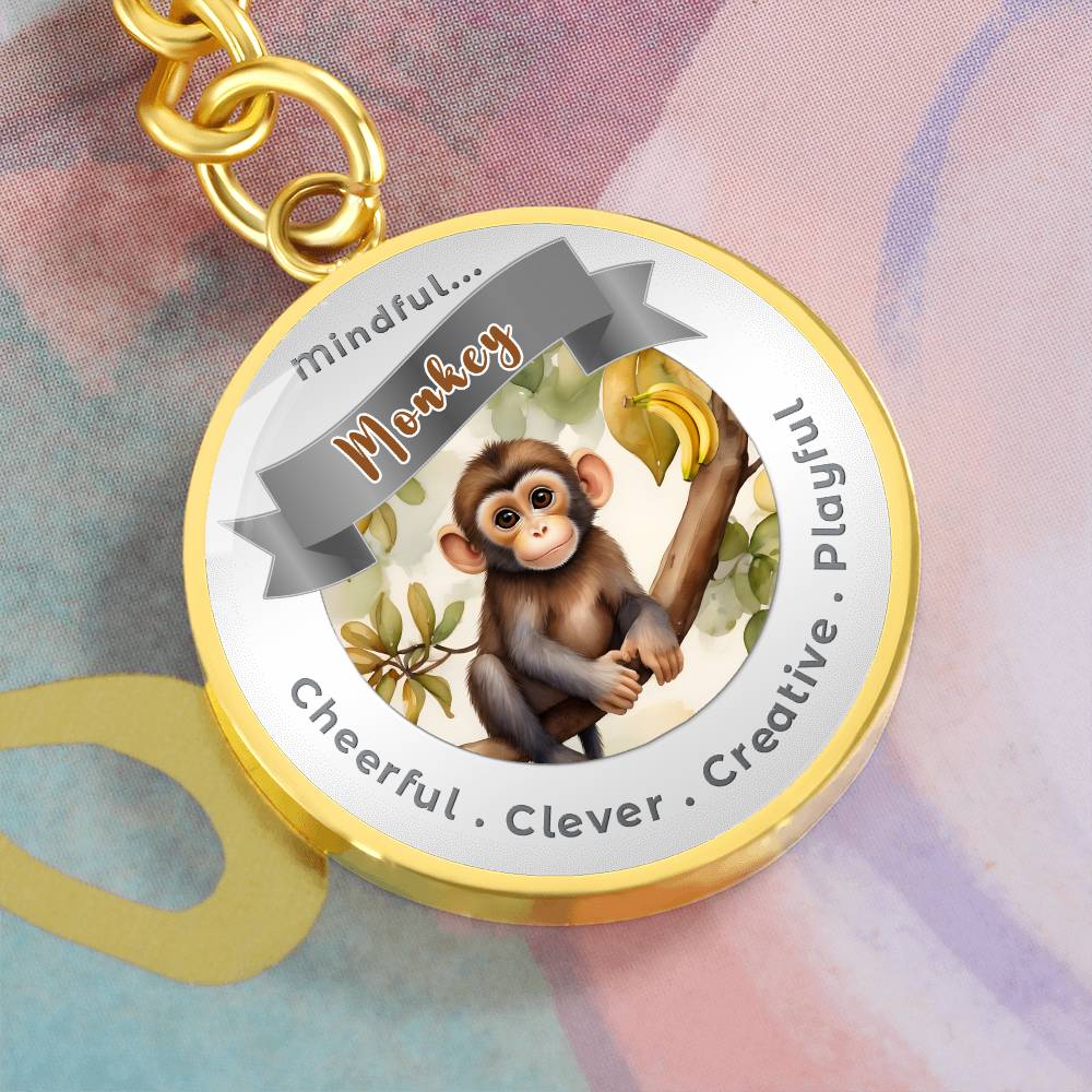 Monkey - Power Animal Affirmation Keychain - More Than CharmsMore Than Charms