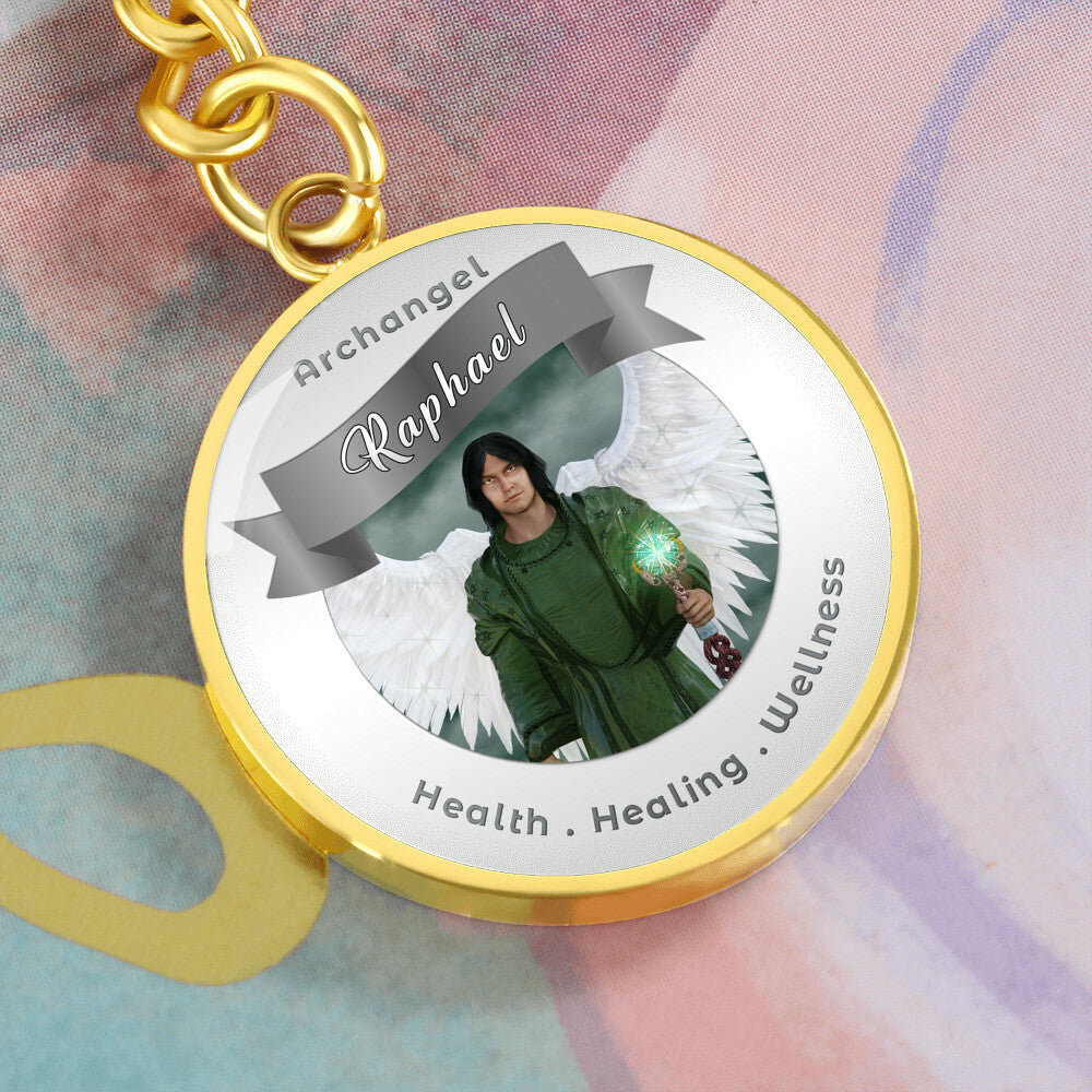 Archangel Raphael - Affirmation Keychain For Healing & Health - More Than CharmsMore Than Charms