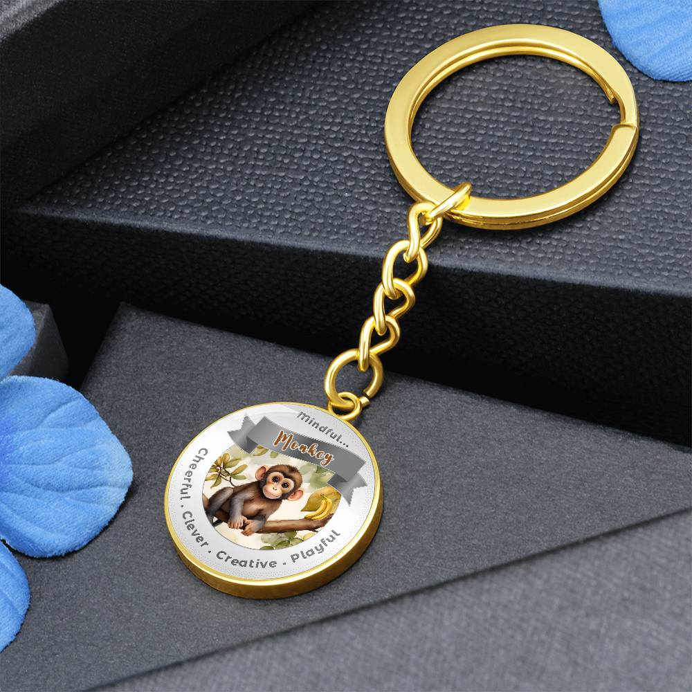 Monkey - Power Animal Affirmation Keychain - More Than CharmsMore Than Charms