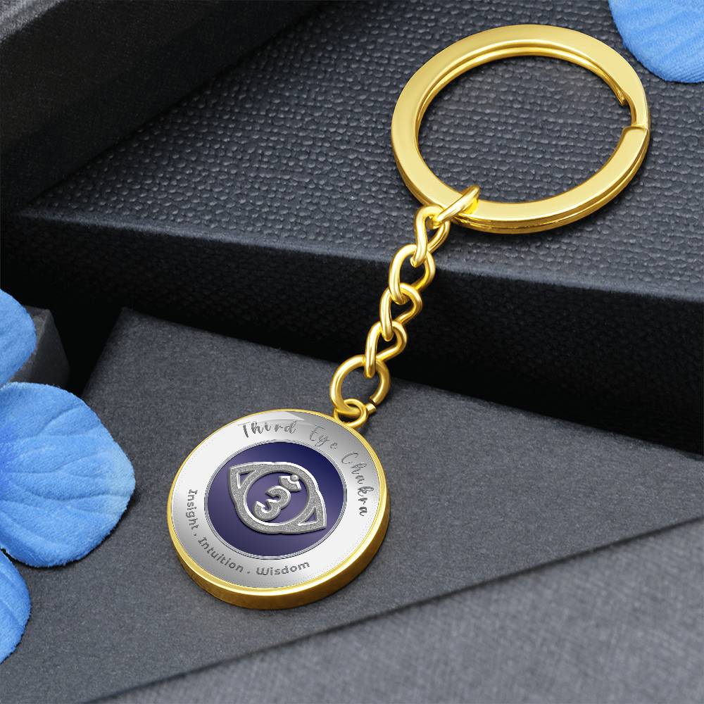 Third Eye Chakra - Intuition Insight Wisdom - Affirmation Keychain - More Than CharmsMore Than Charms