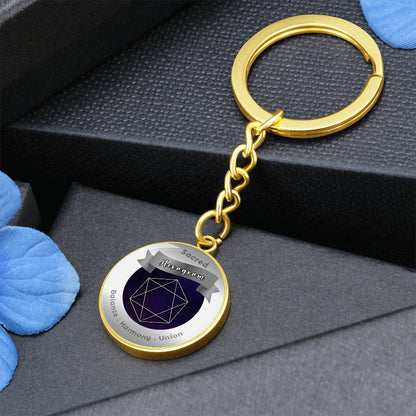 Hexagram - Affirmation Keychain - More Than CharmsMore Than Charms