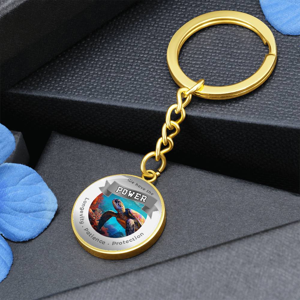 Turtle Power Animal Affirmation Keychain - More Than CharmsMore Than Charms